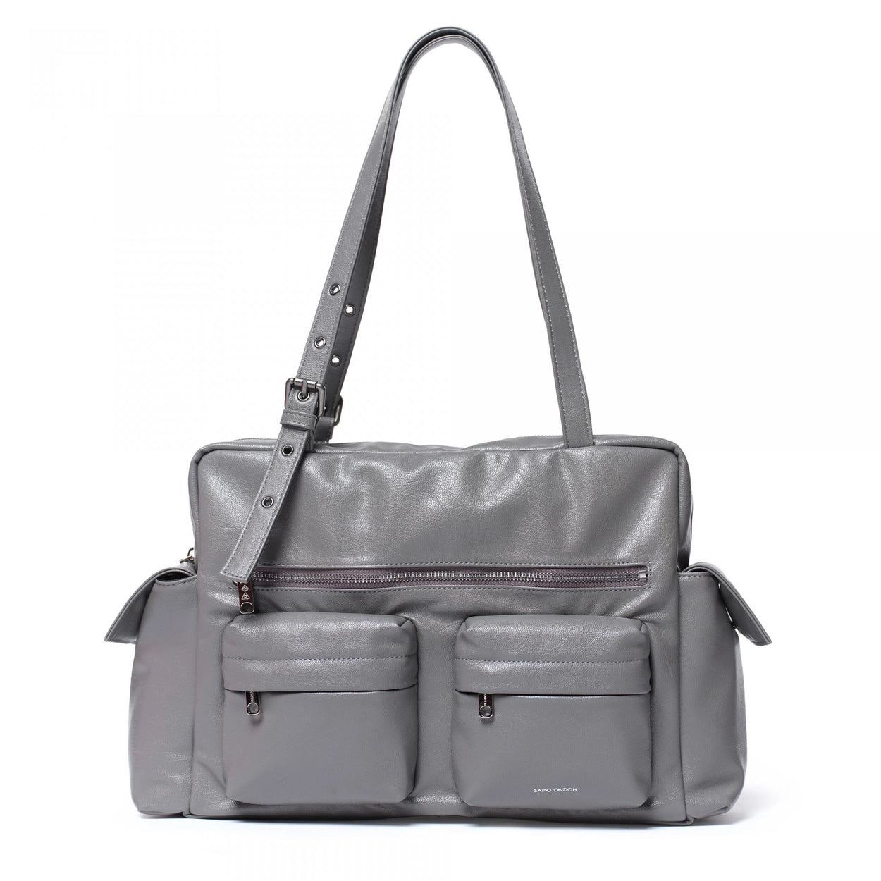 SAMO ONDOH - pocket utility bag L goat gray