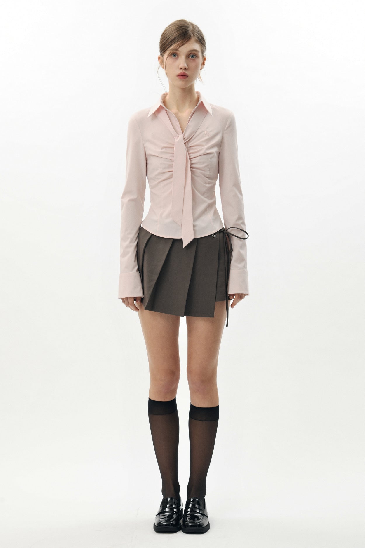 PAIN OR PLEASURE -  VIVIAN SCARF SHIRT pink