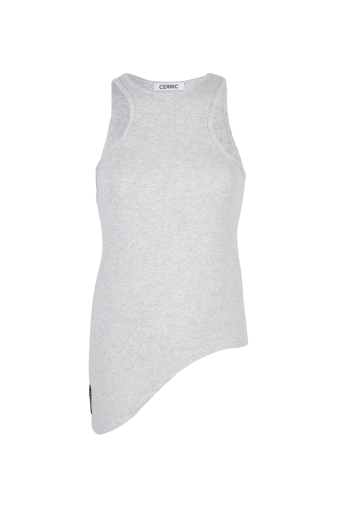 CERRIC -  ASYMMETRY SLEEVELESS / LIGHT GRAY