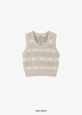 GROVE -  VINTER KNIT VEST [2COLOR]