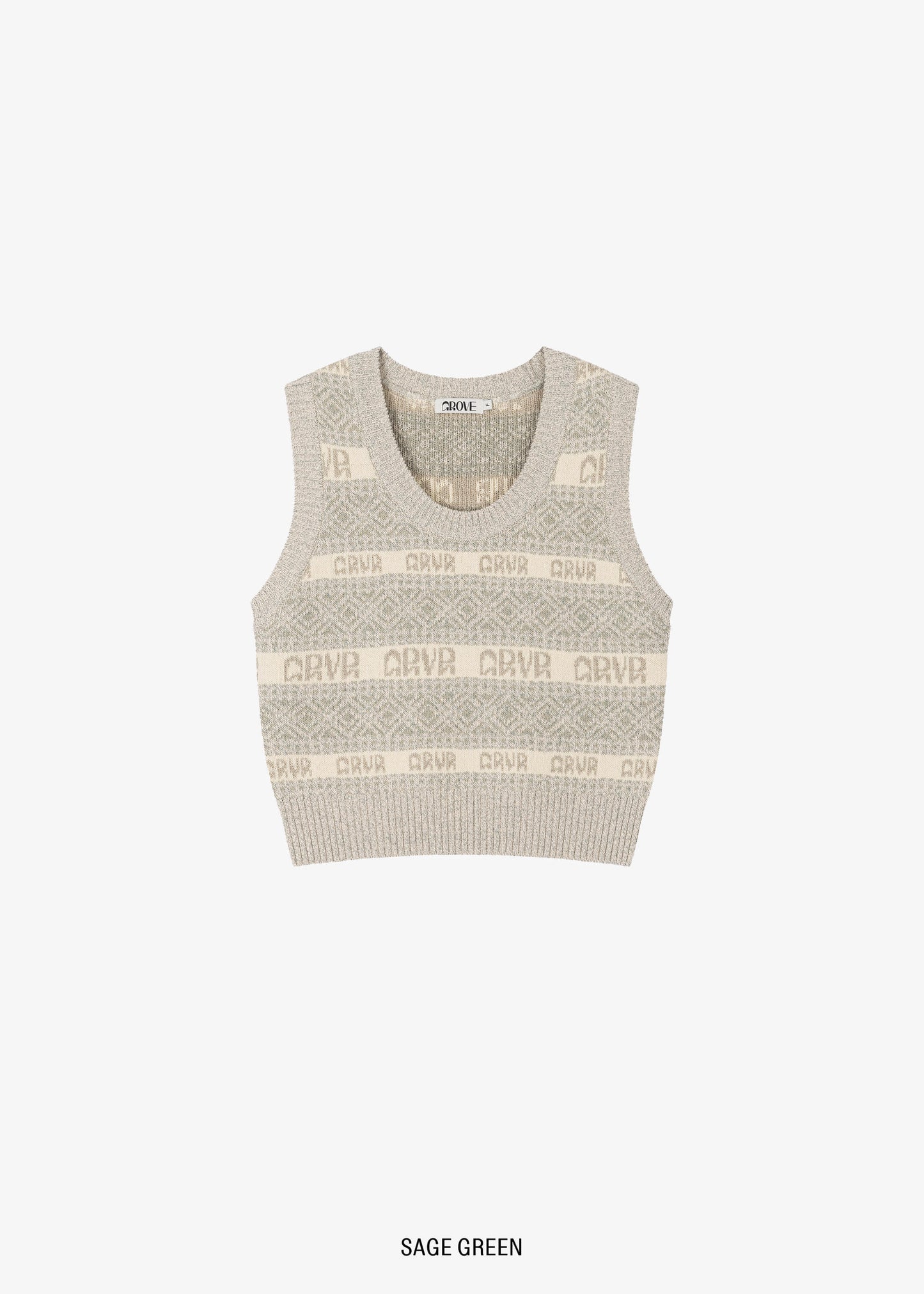 GROVE -  VINTER KNIT VEST [2COLOR]