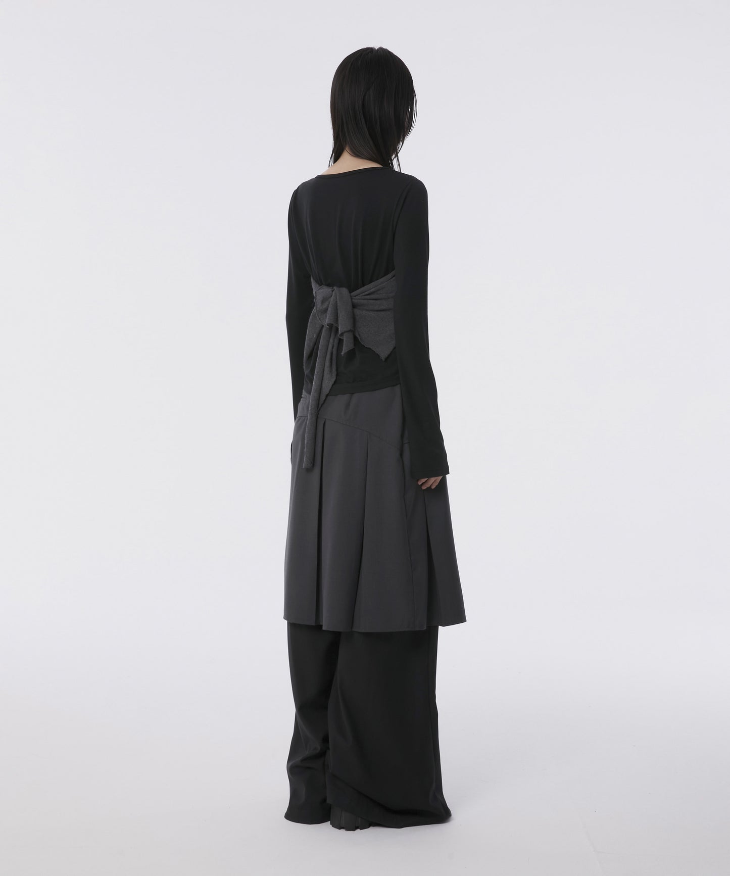 FLAREUP - Bustier Layered Long Sleeve / Black
