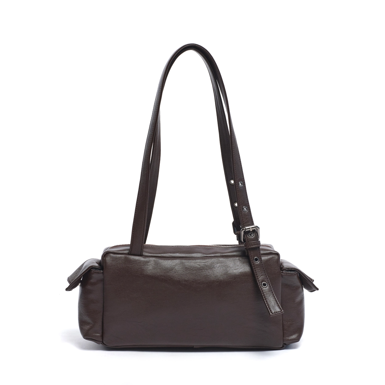 SAMO ONDOH - pocket utility bag M nappa chocolate