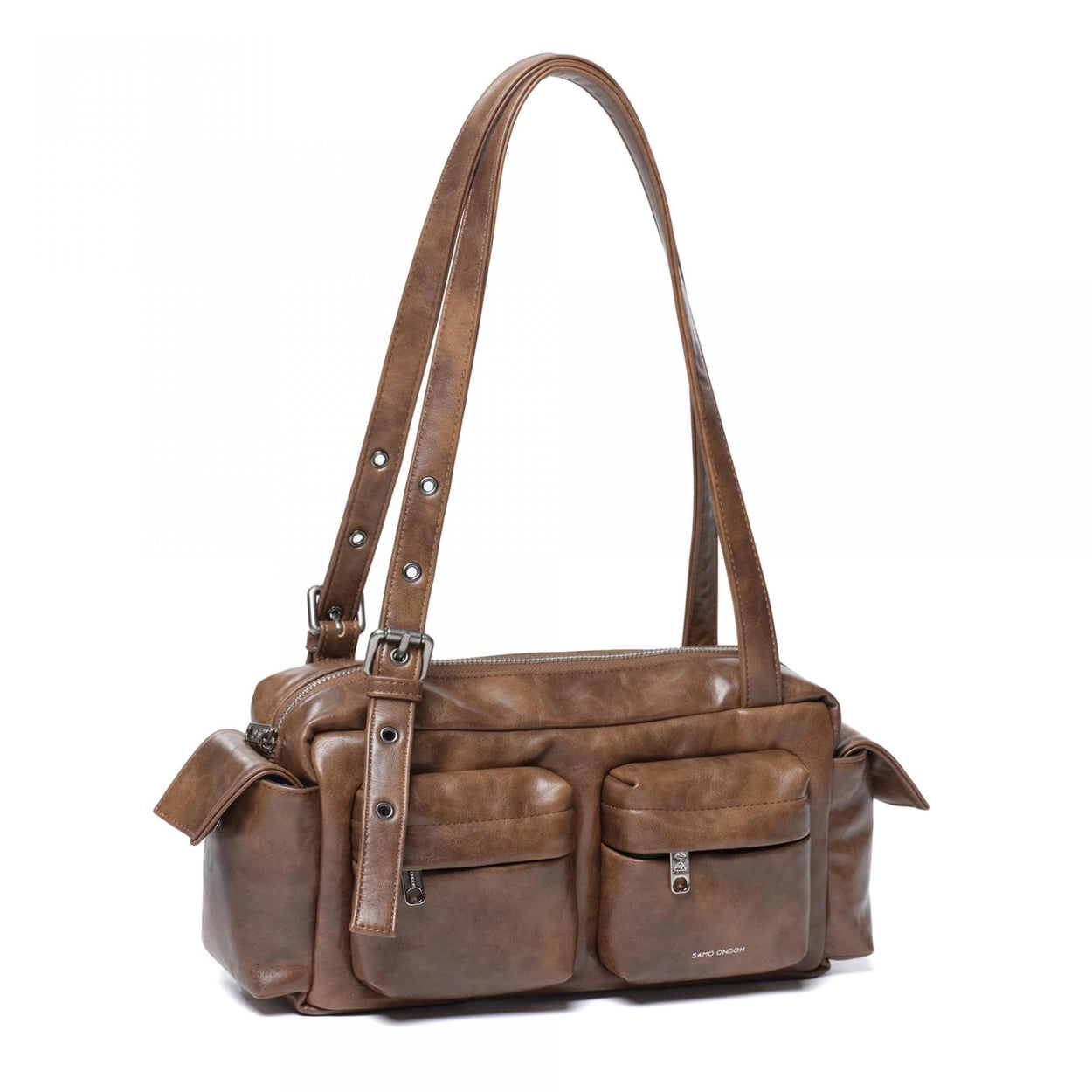 SAMO ONDOH - pocket utility bag M baked tan