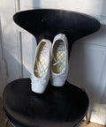 ROCKFISH WEATHERWEAR - TOE CAP BALLET FLATS / WHITE
