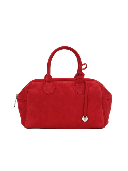 MARGESHERWOOD - SOFT BOWLING BAG_red suede