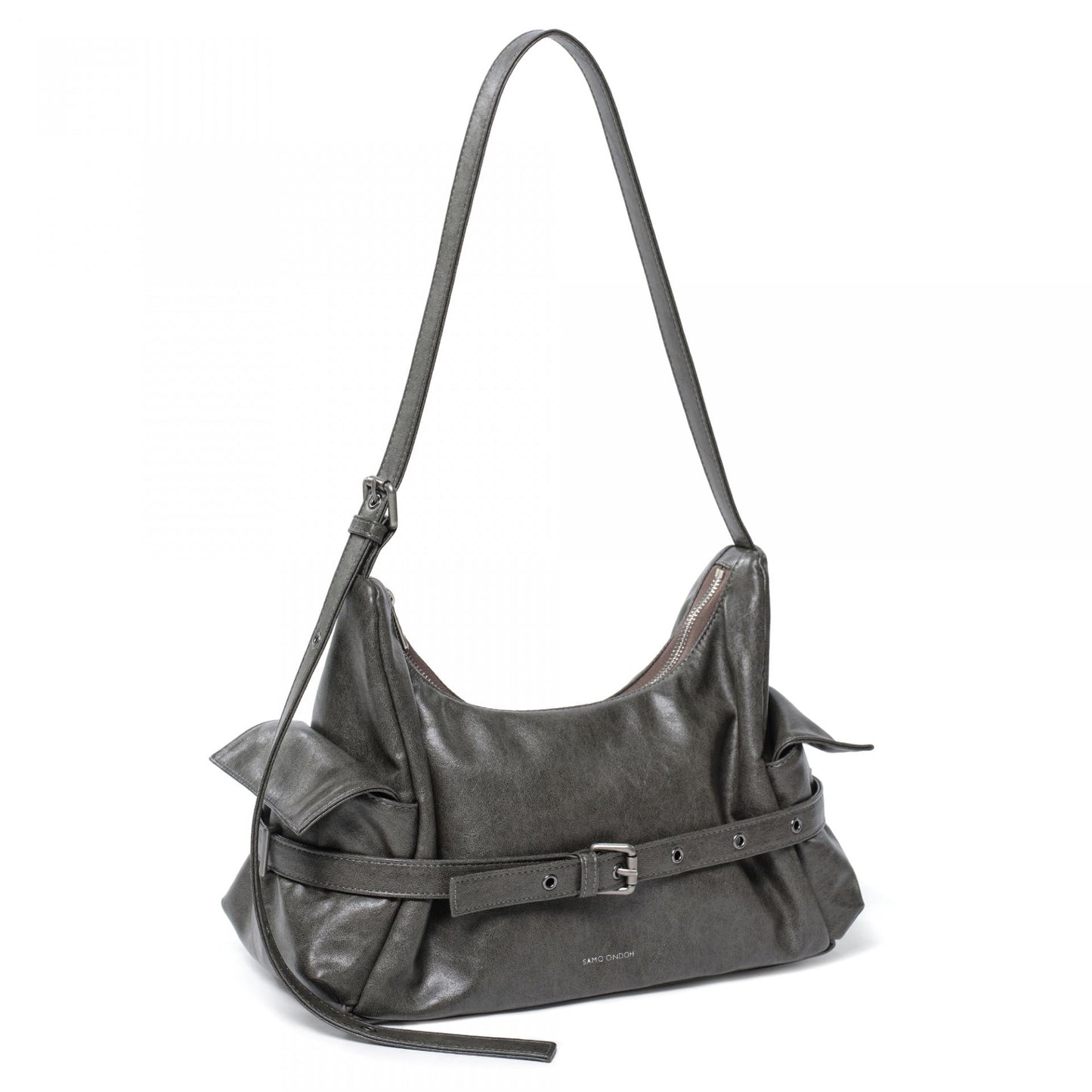 SAMO ONDOH - belt mondo bag M veg gray (DISPATCH IN 48HRS)