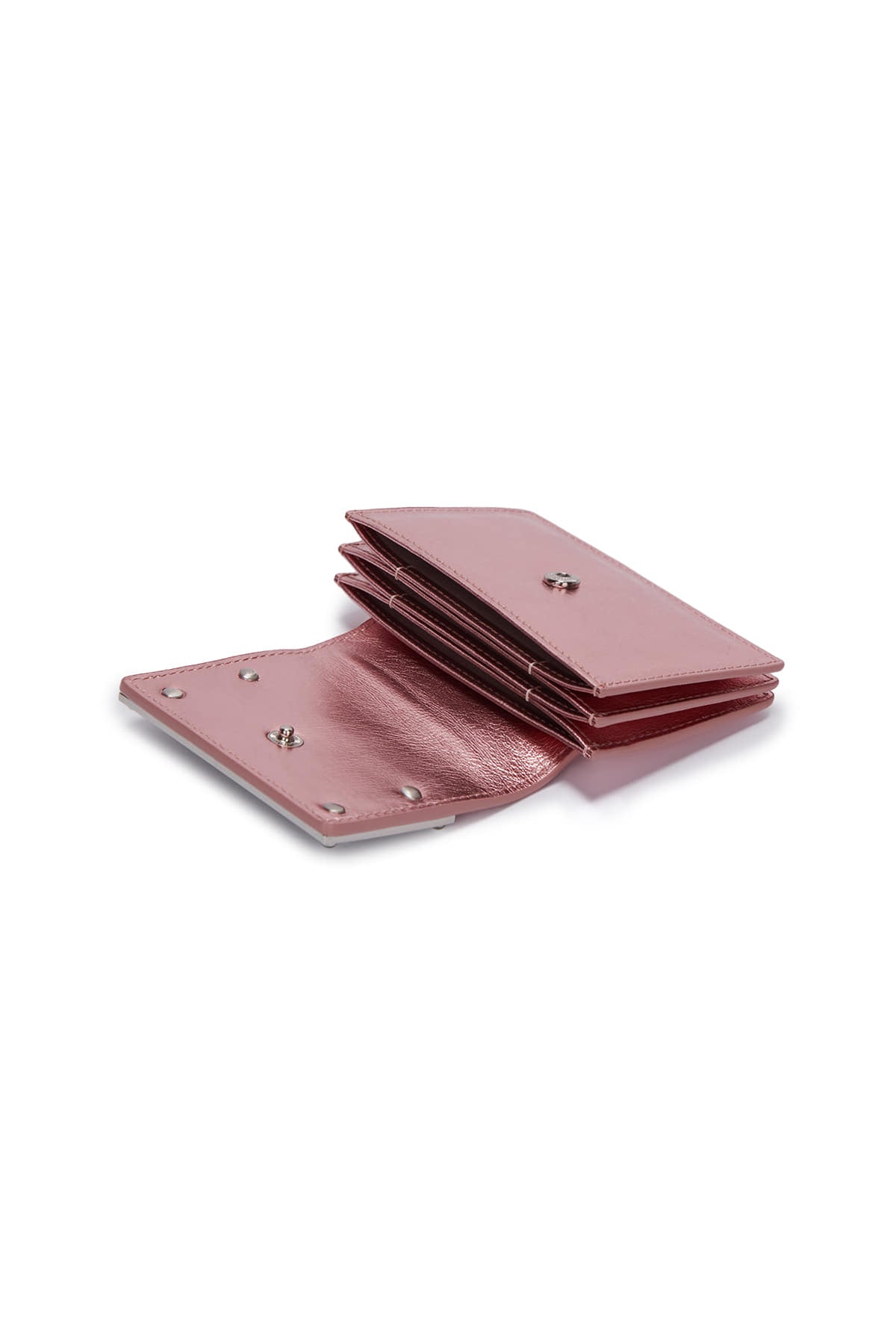 MATIN KIM - ACCORDION WALLET IN INDIAN PINK