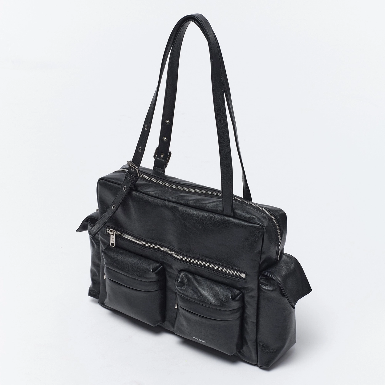 SAMO ONDOH - pocket utility bag L nappa black