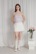 PAIN OR PLEASURE -  LYNN MINI SKIRT cream