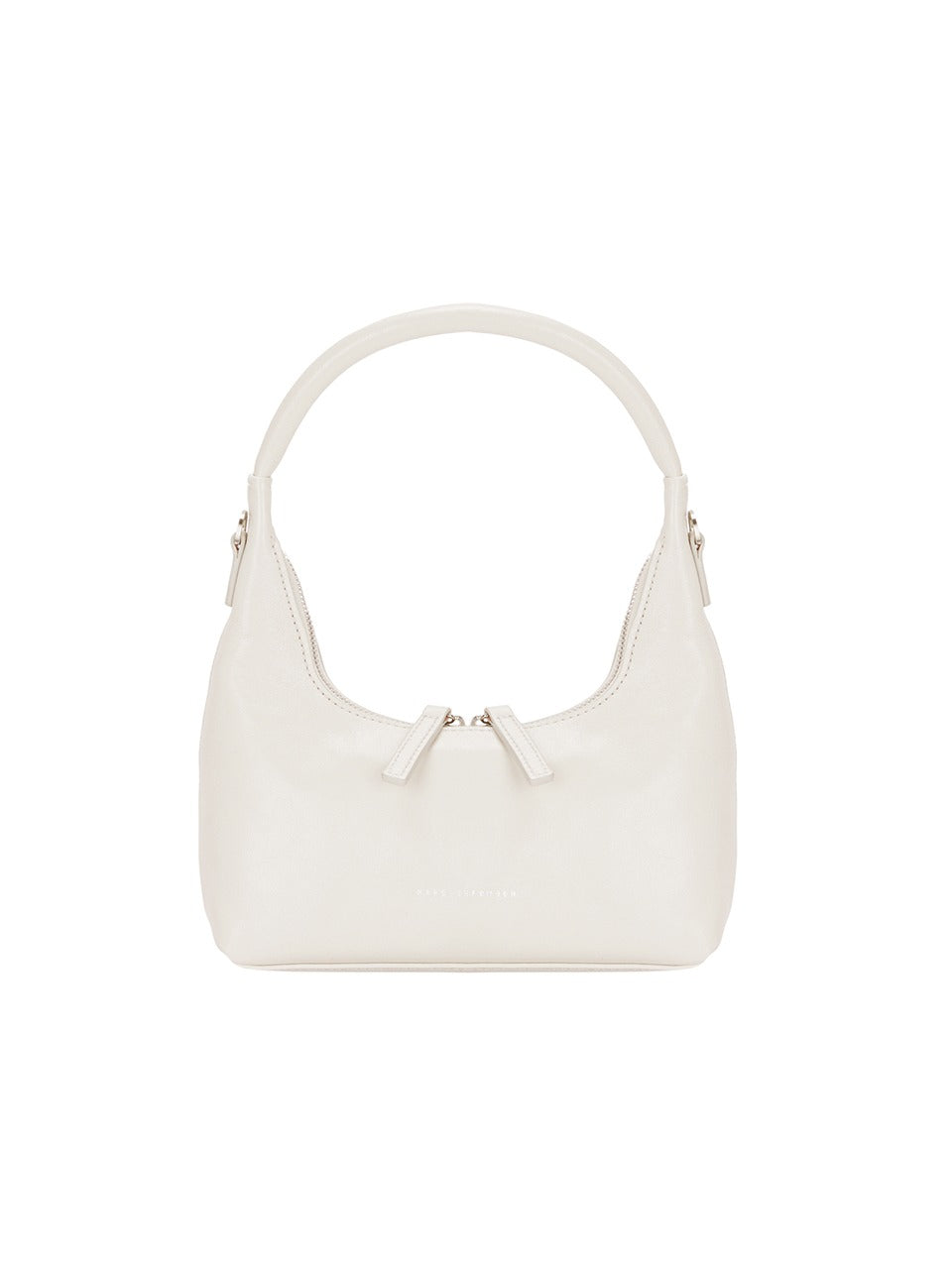 MARGESHERWOOD - HOBO MINI+STRAP_cream glossy plain