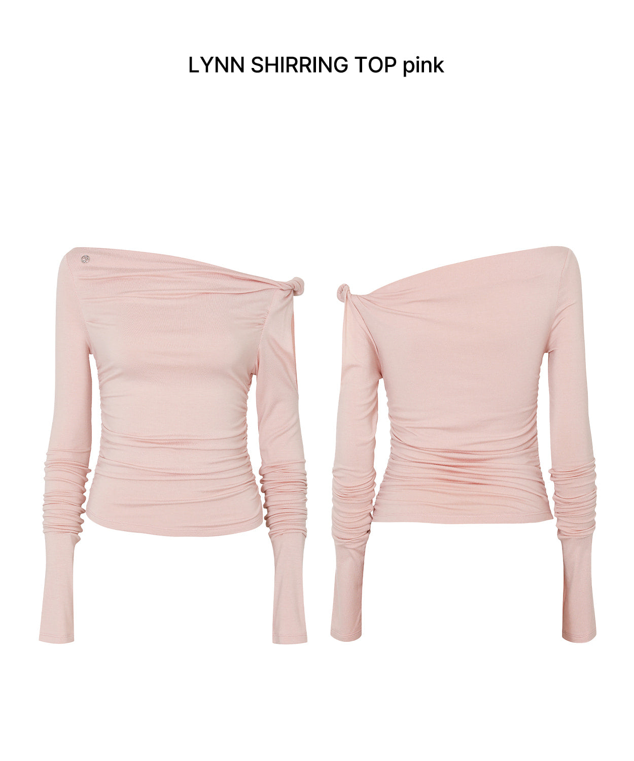 PAIN OR PLEASURE -  LYNN SHIRRING TOP pink