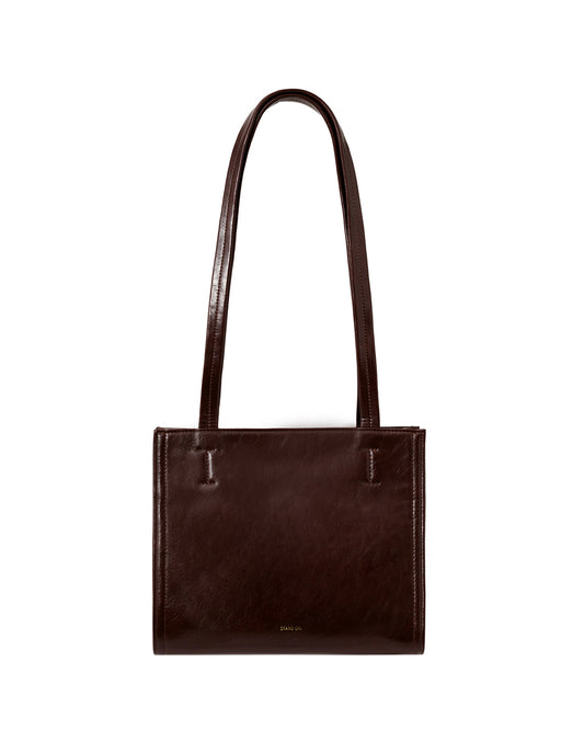 STAND OIL - Oblong bag Mini / Marron