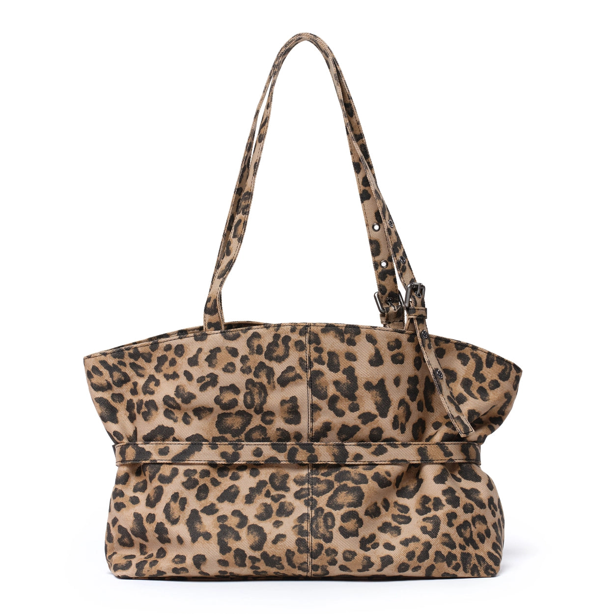 SAMO ONDOH - le belt bag L denim leopard
