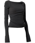 FLAREUP - Layered Bustier Long Sleeve / Black