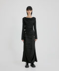 FLAREUP - Drape Long Sleeve / Black
