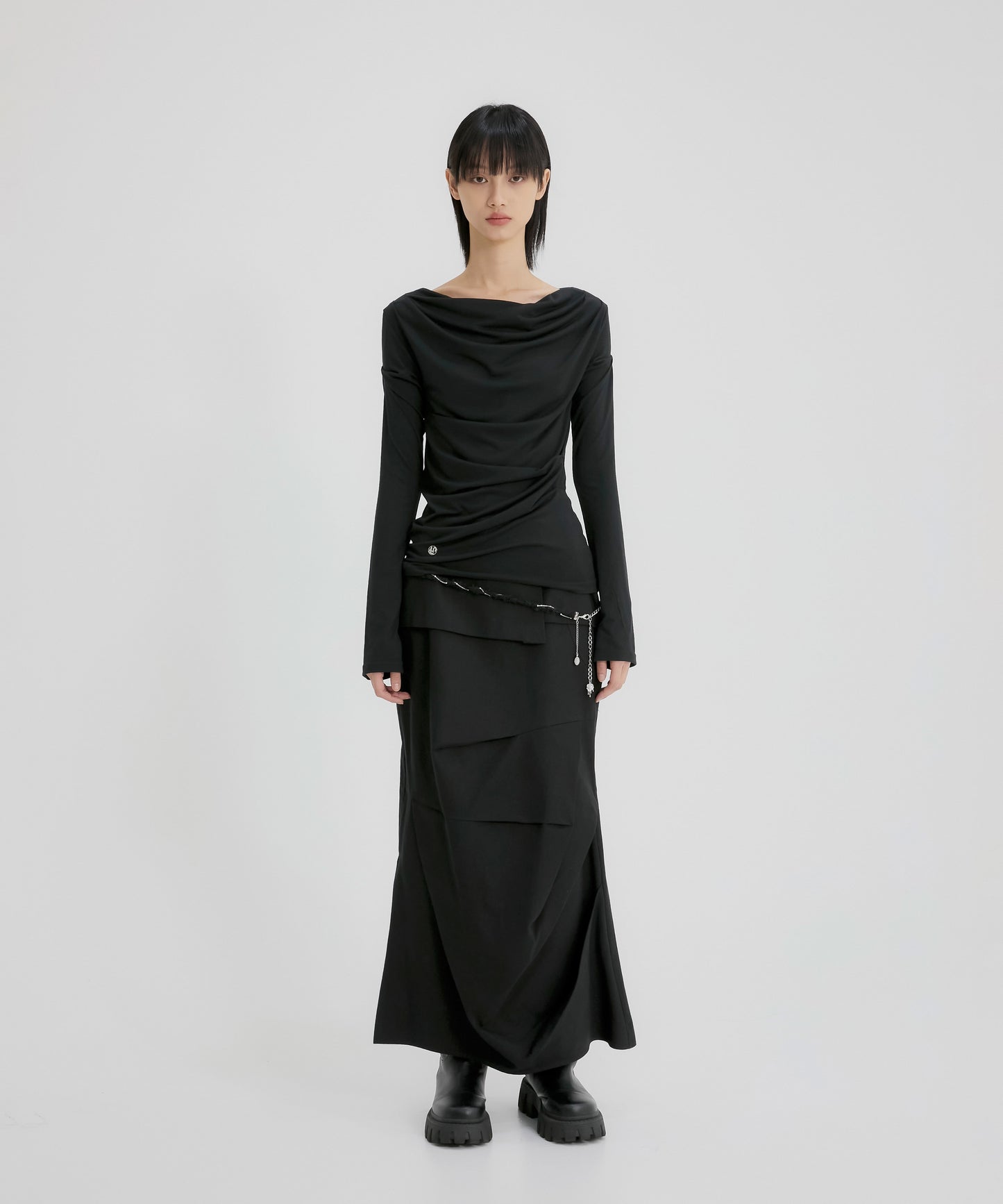 FLAREUP - Drape Long Sleeve / Black