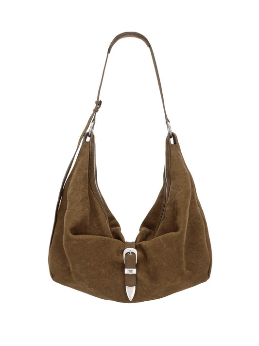 MARGESHERWOOD - BELTED HOBO_chestnut nubuck