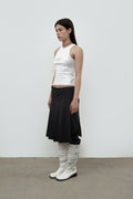 CERRIC -  BIG RIBBON SLEEVELESS / WHITE