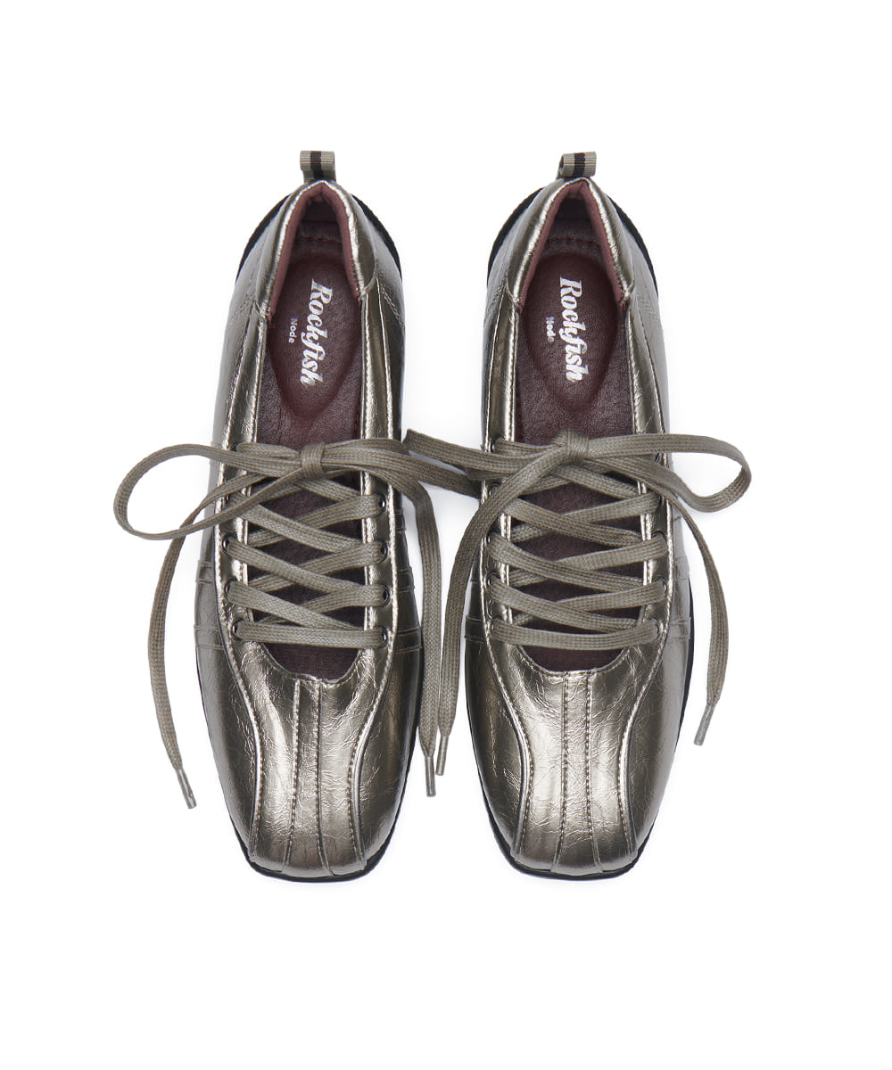 ROCKFISH WEATHERWEAR BLISS LACEUP SNEAKERS V2 - DARK SILVER