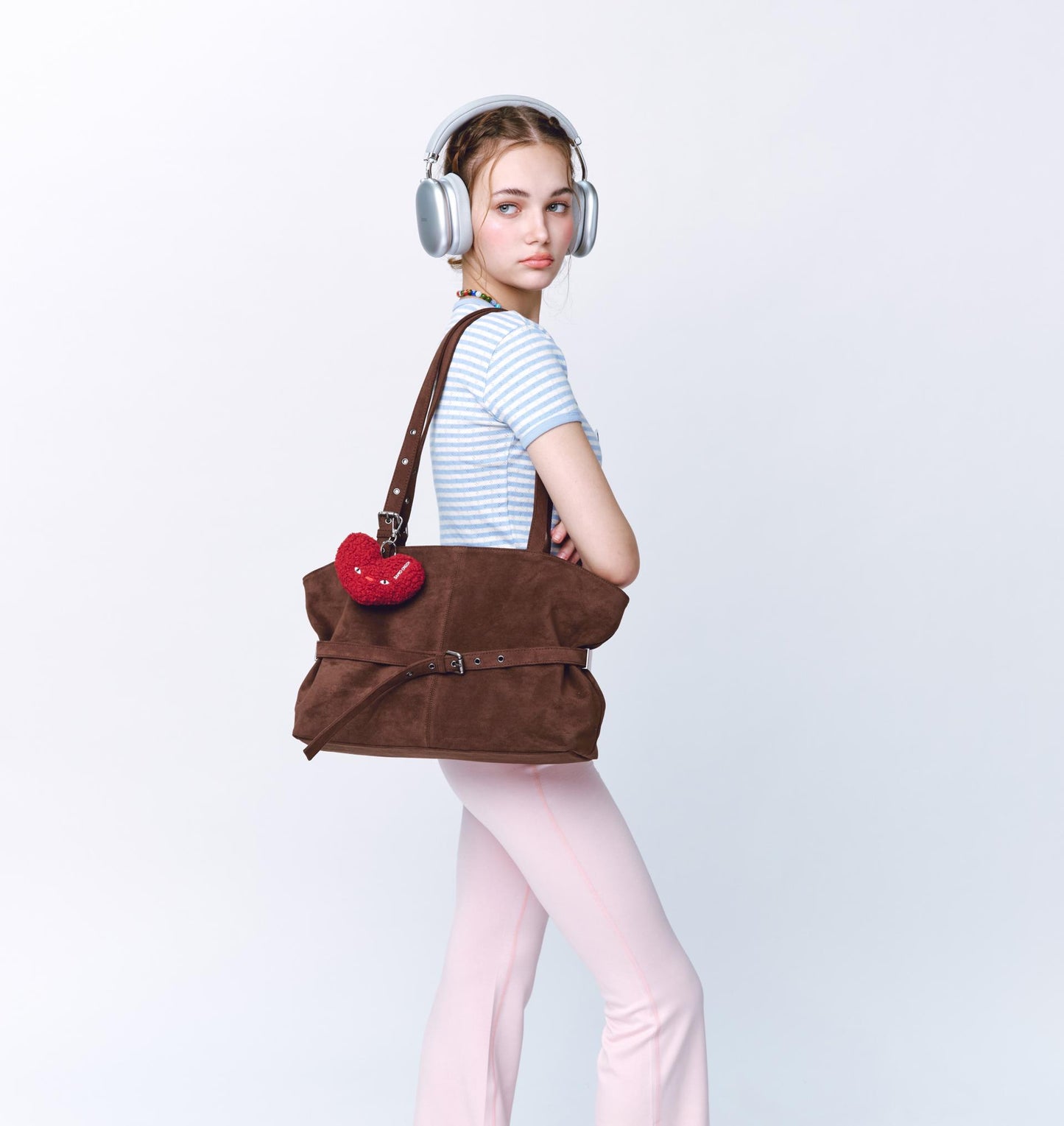 SAMO ONDOH - le belt bag L suede brown