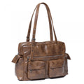 SAMO ONDOH - pocket utility bag L baked tan