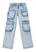 OPEN YY -  CARGO POCKET JEAN, BLUE