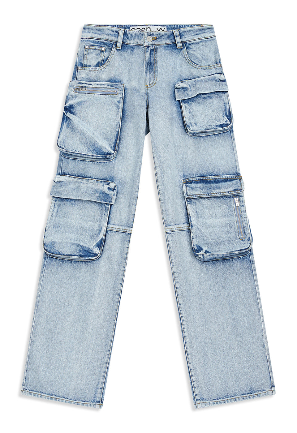 OPEN YY -  CARGO POCKET JEAN, BLUE