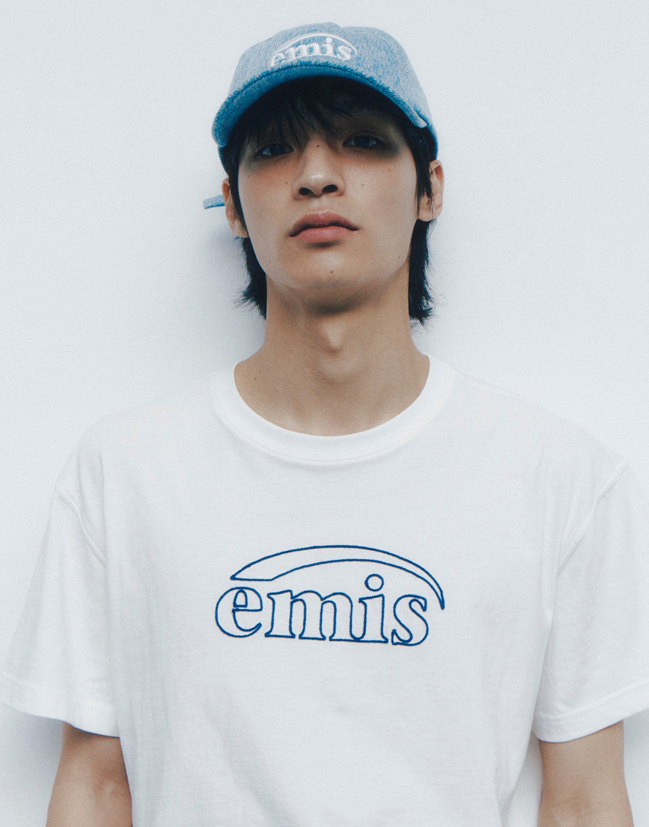 EMIS - NEW LOGO DENIM BALL CAP-LIGHT BLUE