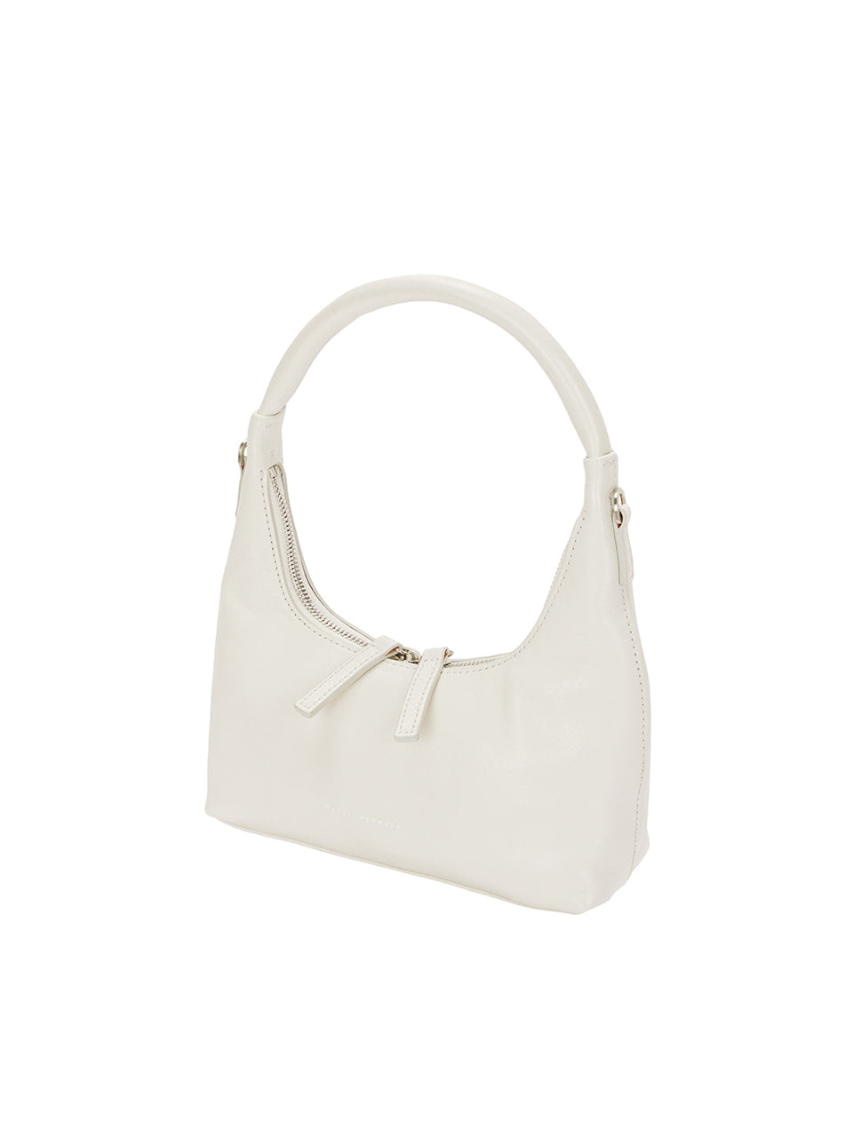 MARGESHERWOOD - HOBO MINI+STRAP_cream glossy plain