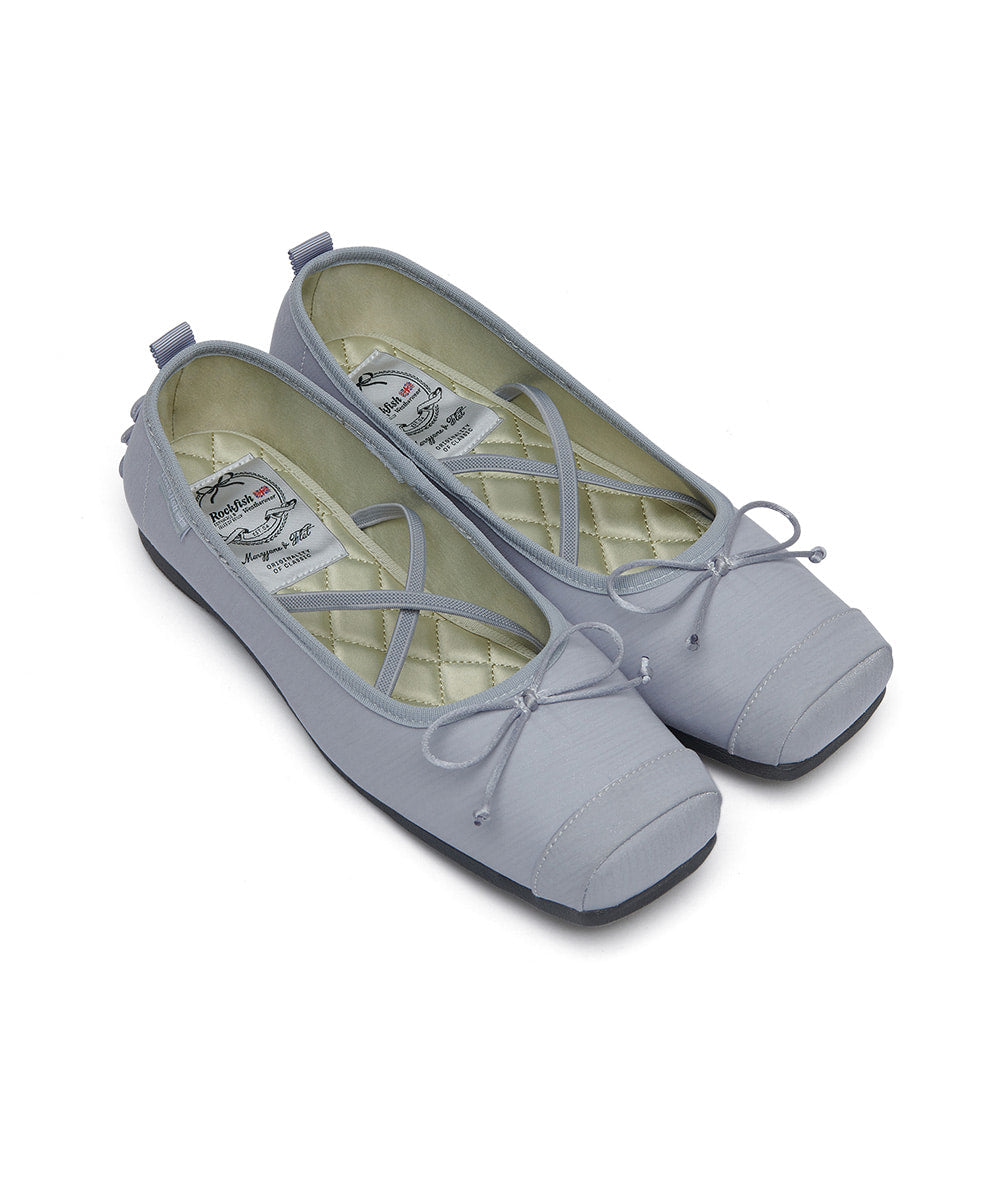 ROCKFISH WEATHERWEAR - TOE CAP BALLET FLATS / BLUE