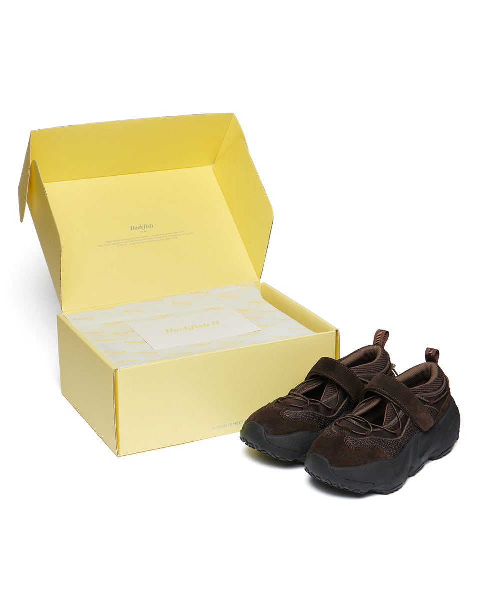 ROCKFISH WEATHERWEAR - BRYN VELCRO SNEAKERS V2 - CHOCOLATE
