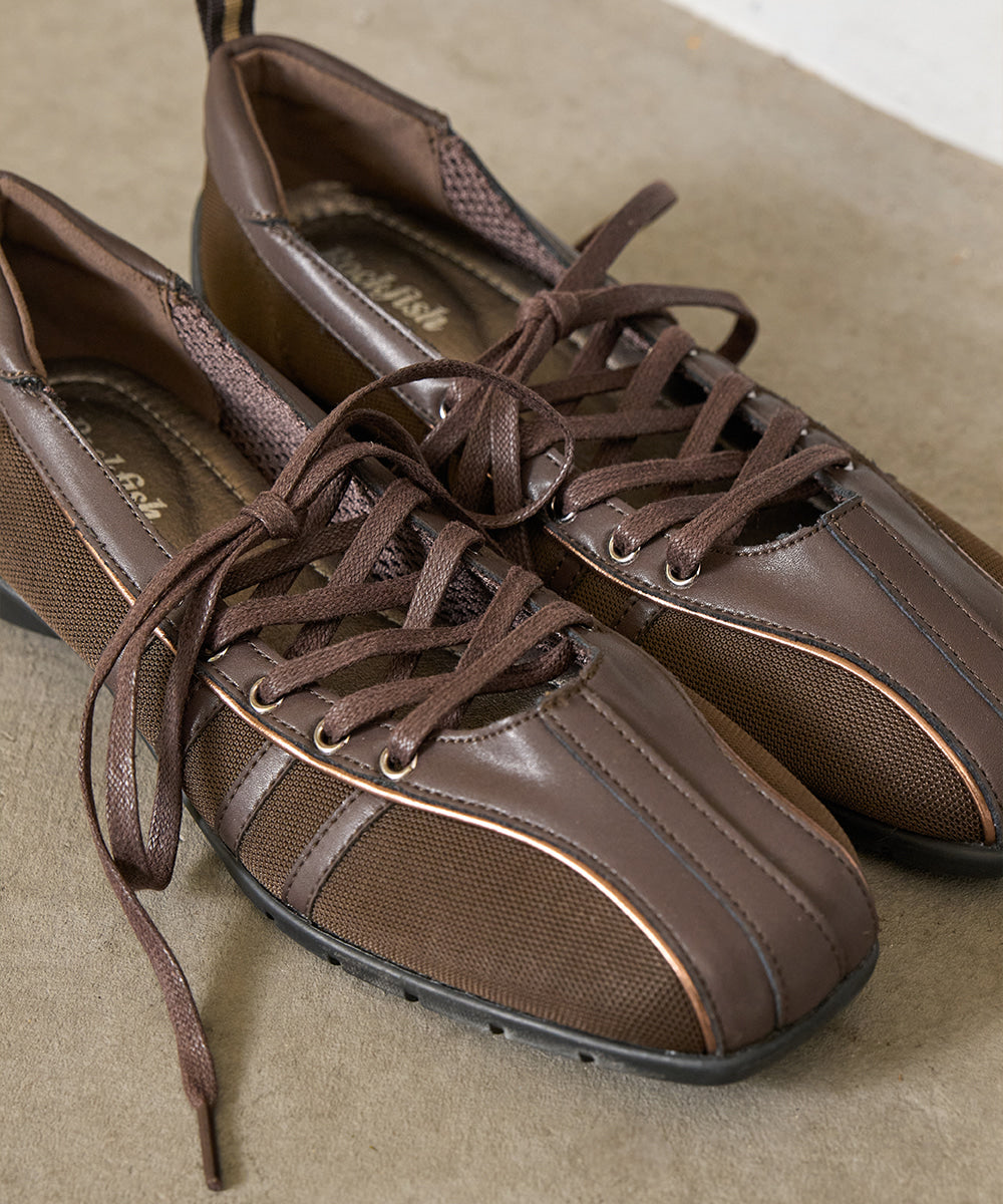 ROCKFISH WEATHERWEAR 25FW /  BLISS LACEUP SNEAKERS - CHOCO