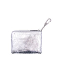 MARGESHERWOOD - HEART ZIPPER WALLET_silver crinkle