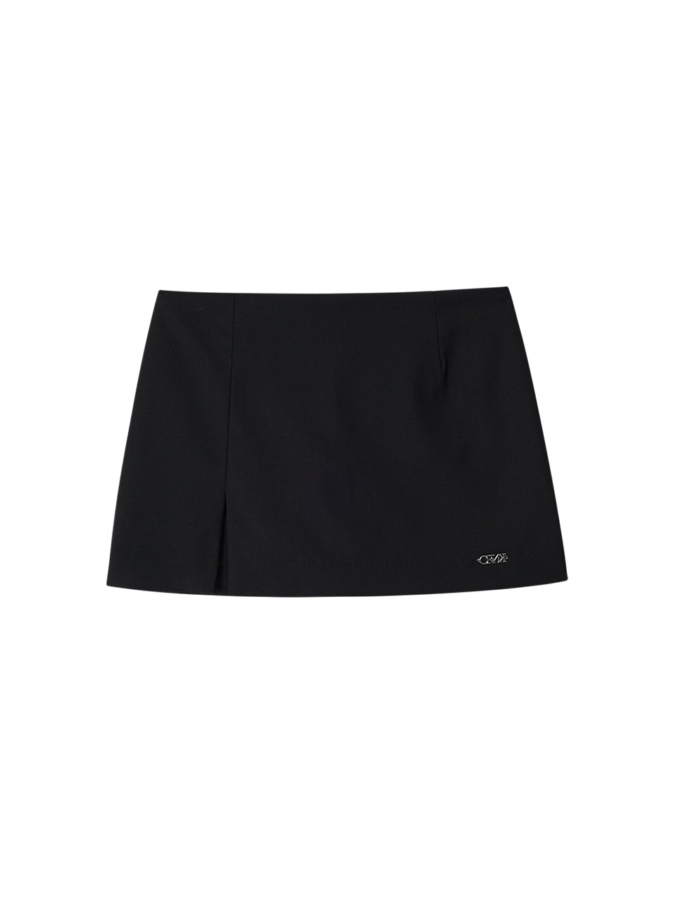 CRANK -  SLIT MICROSKIRT PANTS_BLACK