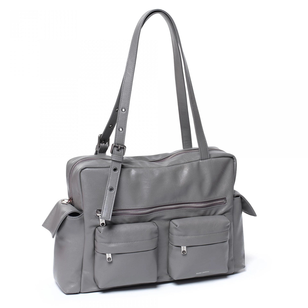 SAMO ONDOH - pocket utility bag L goat gray