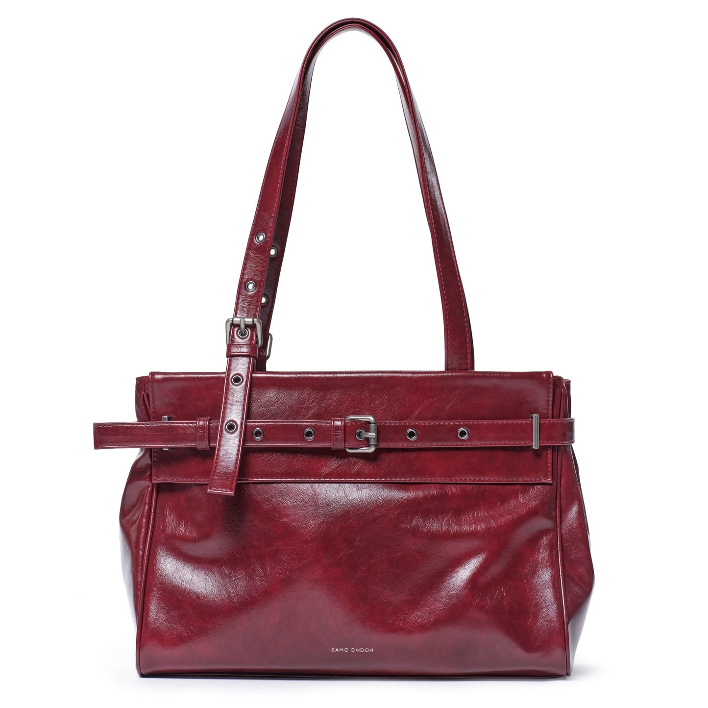 SAMO ONDOH - belt flap bag M vampire blood