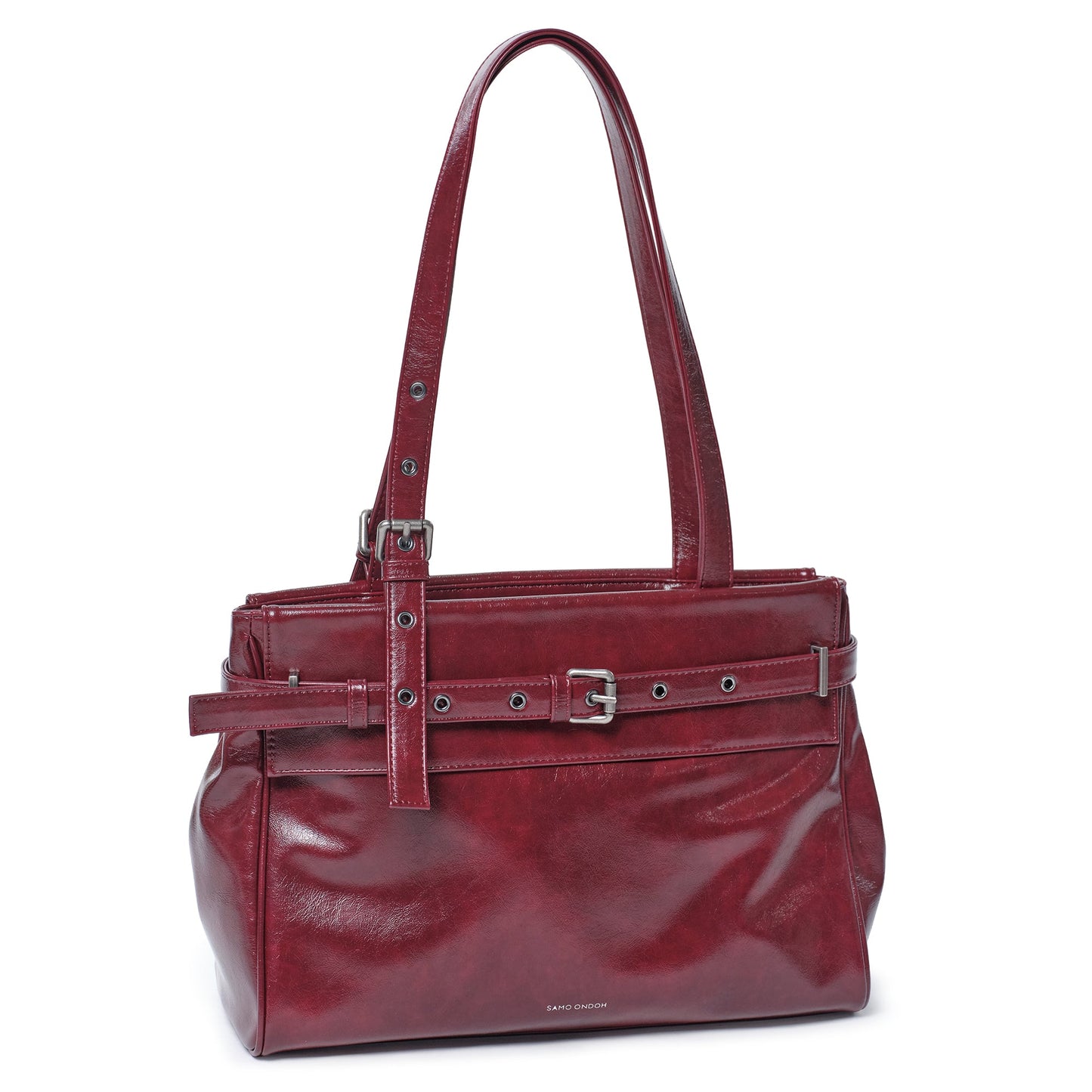 SAMO ONDOH - belt flap bag M vampire blood