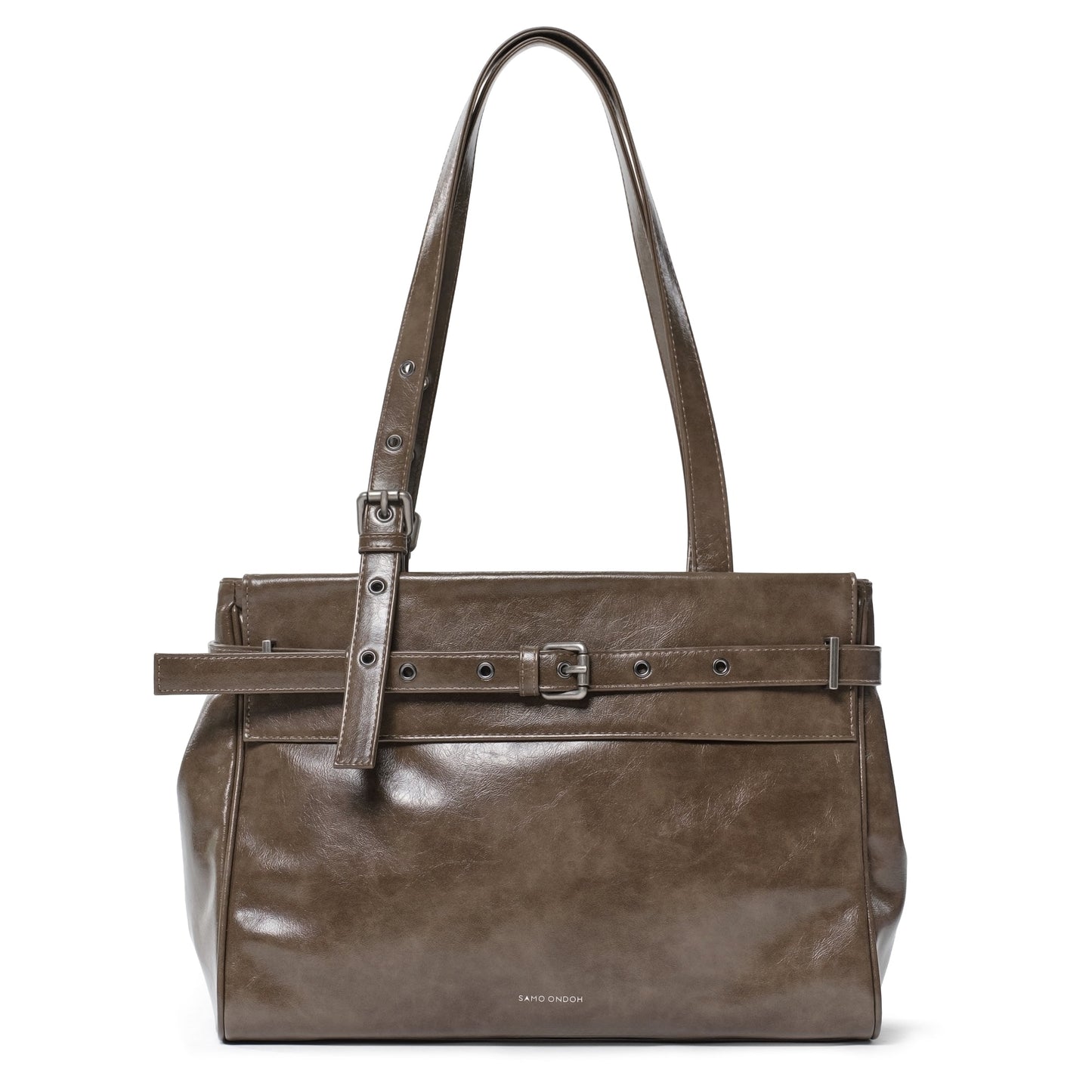 SAMO ONDOH - belt flap bag M vampire coffeemilk
