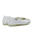 ROCKFISH WEATHERWEAR - TOE CAP BALLET FLATS / WHITE