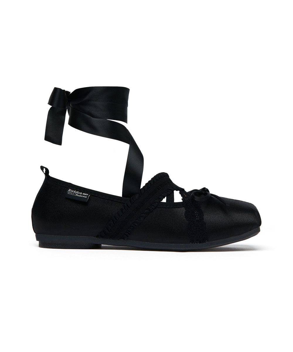 ROCKFISH WEATHERWEAR - BANDING BALLET FLATS / BLACK