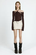 PAIN OR PLEASURE -  ORCHID TOP brown