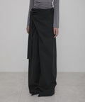 FLAREUP -  Layered Wrap Trousers / Black