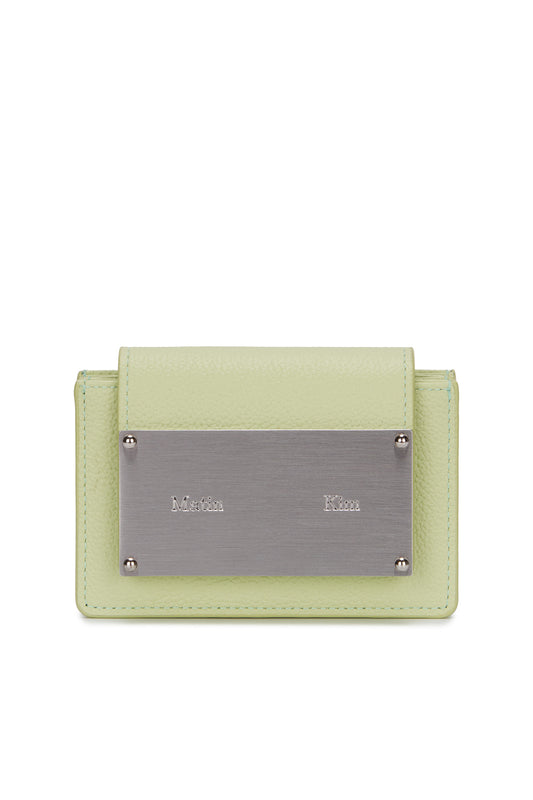 MATIN KIM - ACCORDION WALLET IN LIGHT GREEN (DISPATCH IN 48HRS)