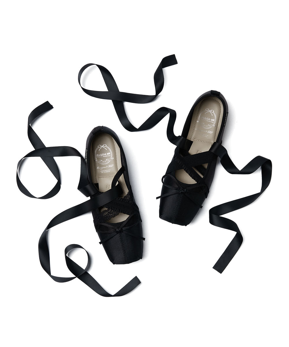 ROCKFISH WEATHERWEAR - BANDING BALLET FLATS / BLACK