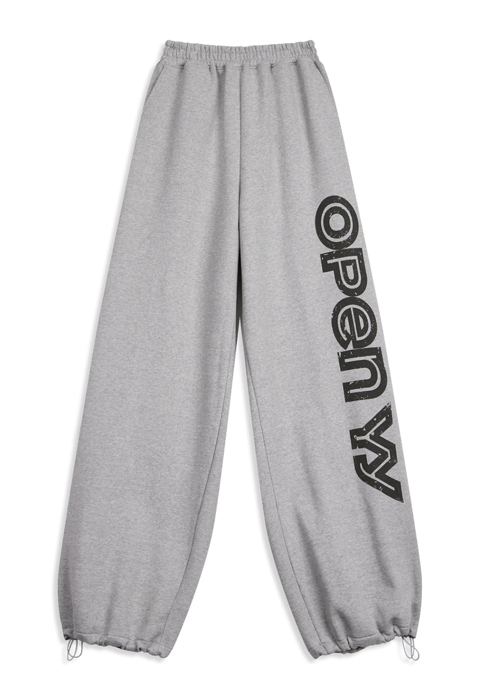 OPEN YY -  YY WIDE SWEATPANTS, GRAY