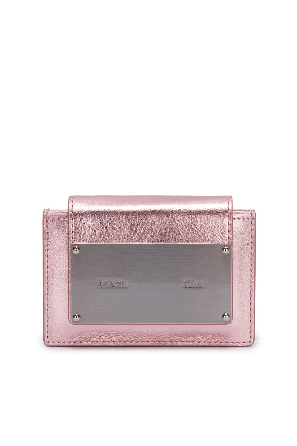 MATIN KIM - ACCORDION WALLET IN INDIAN PINK