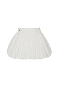 PAIN OR PLEASURE -  TULIP MINI SKIRT white