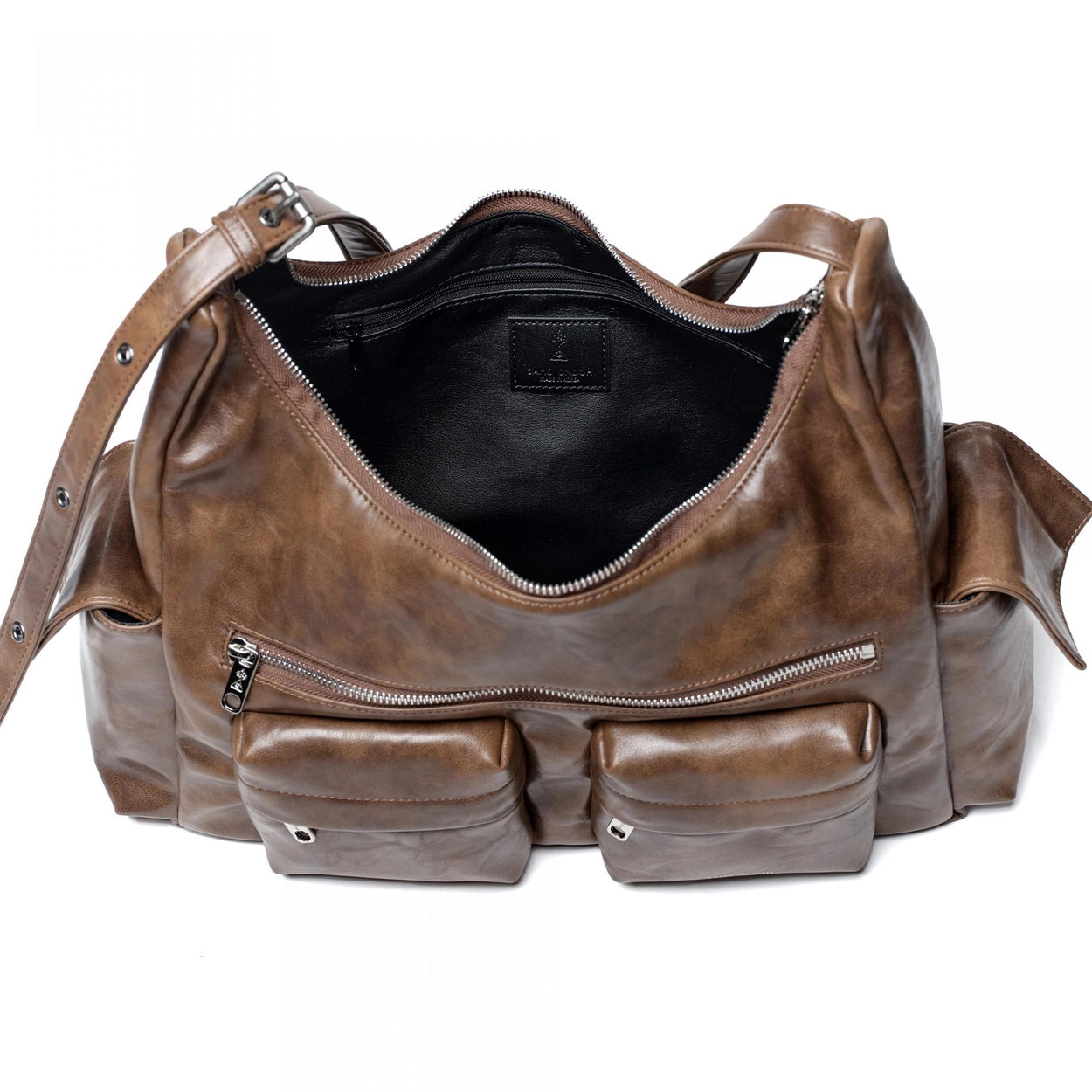 SAMO ONDOH - pocket mug bag L baked tan