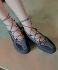 ROCKFISH WEATHERWEAR - NICOLE WEAVING LACEUP SNEAKERS V2 / CHARCOAL
